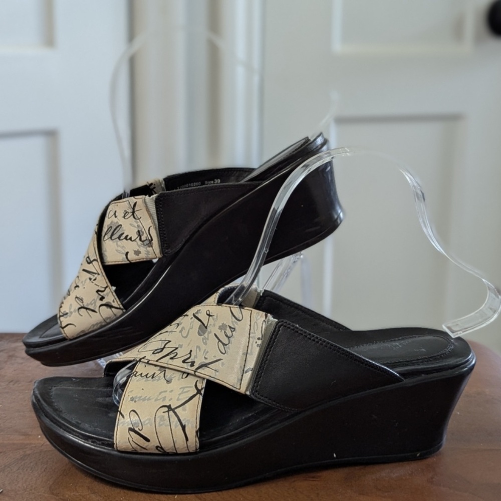 Dansko Wedges Shoes Crisscross Strap Women size 8.5.